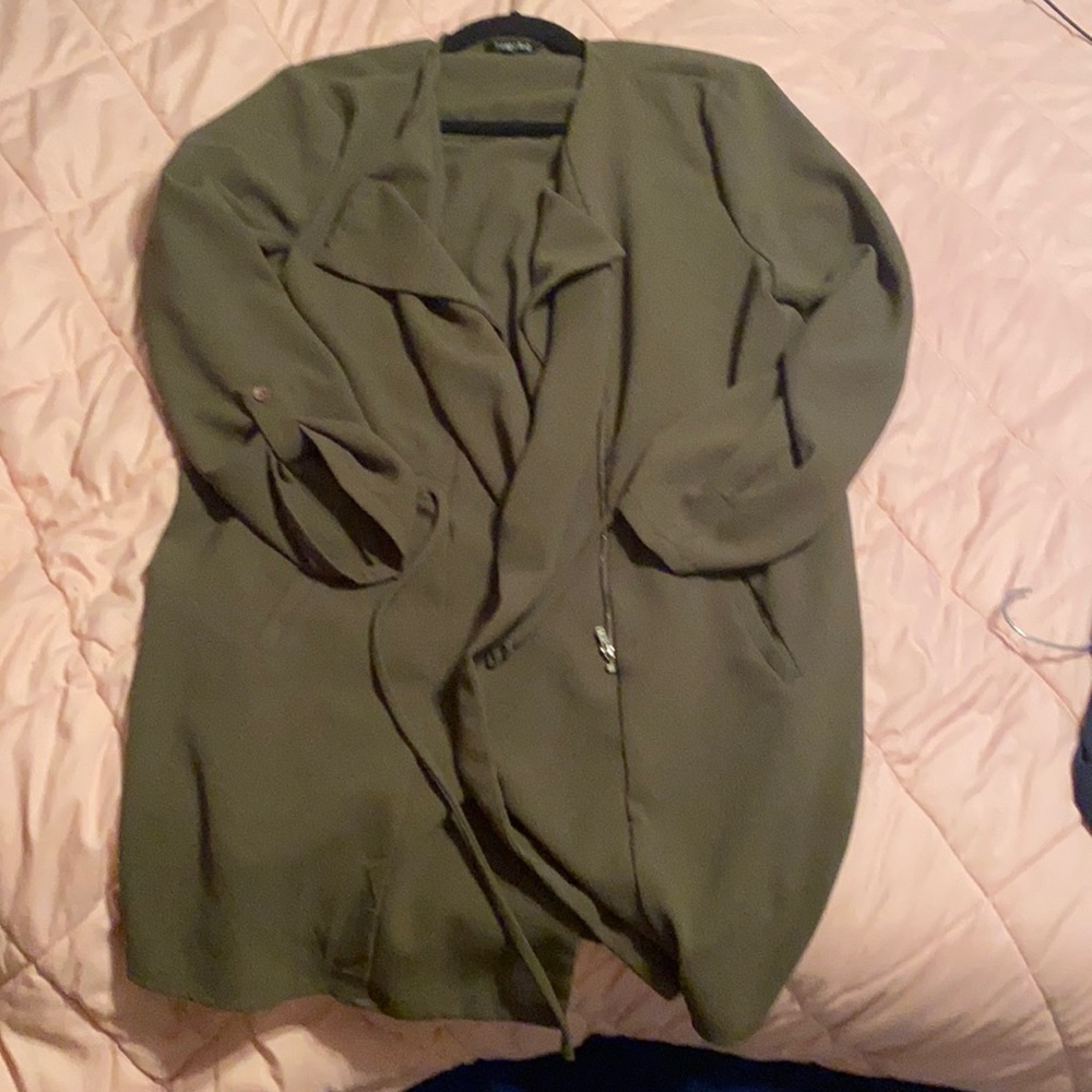 Long sleeved , pass the knee jacket